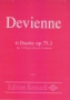 DEVIENNE : 6 Duets op.75,1  pour 2 Fltes